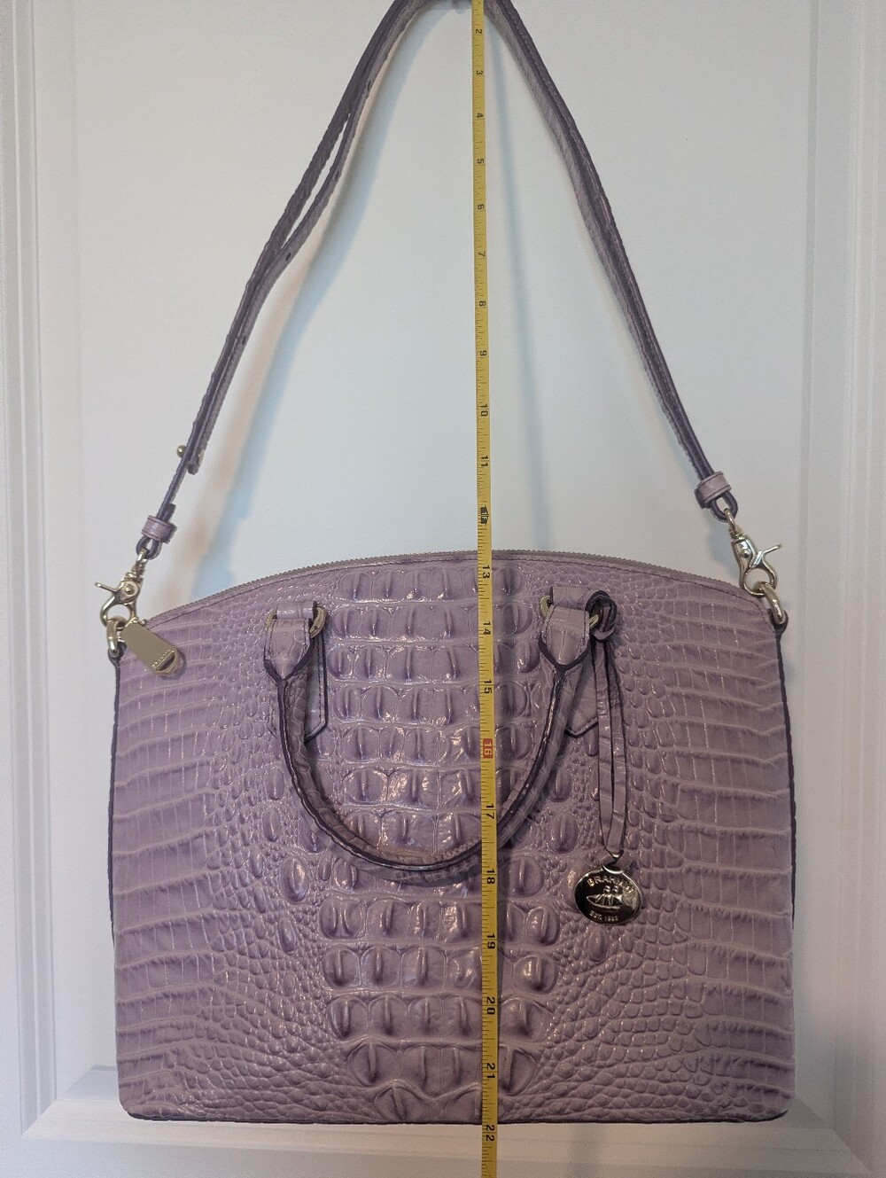 BRAHMIN DUXBURY SATCHEL LAVENDER - Picture 14 of 14